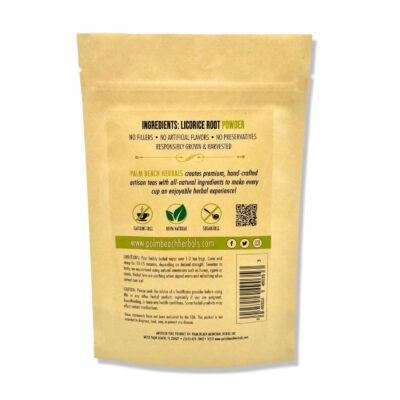Palm Beach Medicinal Herbs Licorice Root Tea Pure Herbal Tea Series 30 Teabags