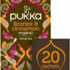 Pukka Herbal Teas Licorice and Cinnamon 20 Teabags