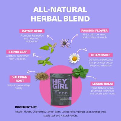 Sleep Tea for Bedtime Calming Sleepytime Herbal Tea Relaxation Self Care Gifts for Women