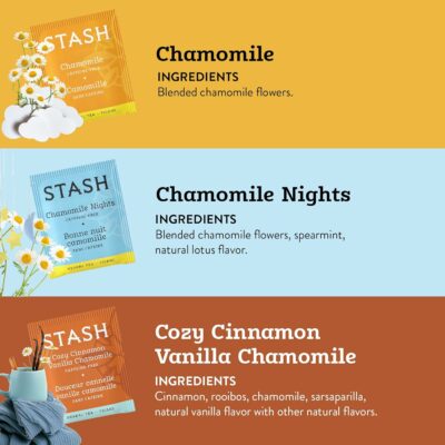 Stash Tea Relax and Unwind Tea Sampler Assorted Specialty Tea Gift Set 7 Flavors 35 Tea Bags