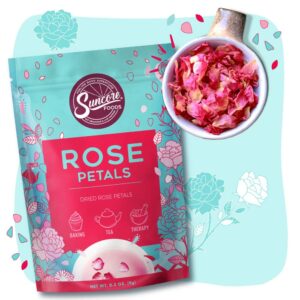 Suncore Foods Dried Rose Petals Bloom Caffeine Free Tea 1 Pack