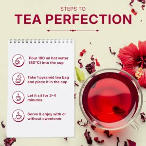 Sweet Hibiscus Cinnamon Green Tea Bags 50 Teabags Caffeinated Tea