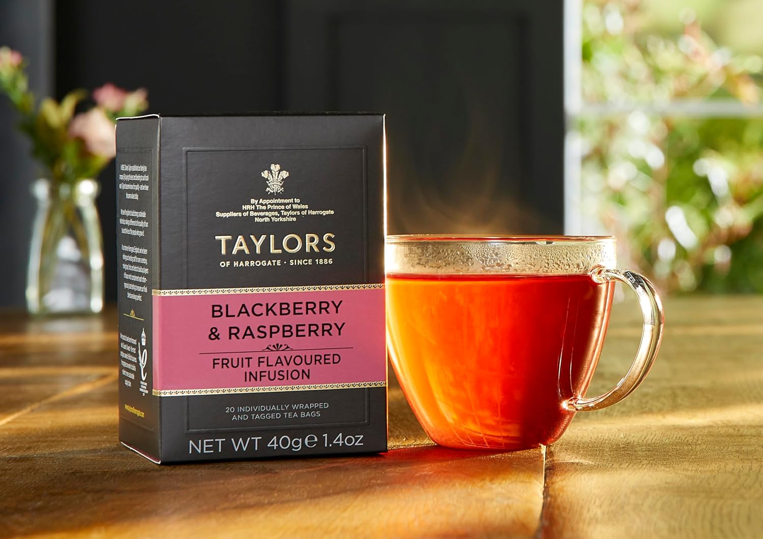 Taylors of Harrogate Blackberry & Raspberry Herbal Tea 20 Teabags