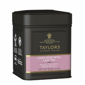 Taylors of Harrogate China Rose Petal Loose Leaf 4.41 Ounce Tin