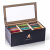 Tea Bags Variety Pack Box Herbal and Caffeine Free Sampler Gift Set 60 Count 15 Different Flavors
