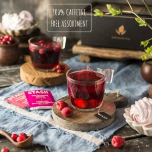 Tea Bags Variety Pack Box Herbal and Caffeine Free Sampler Gift Set 60 Count 15 Different Flavors