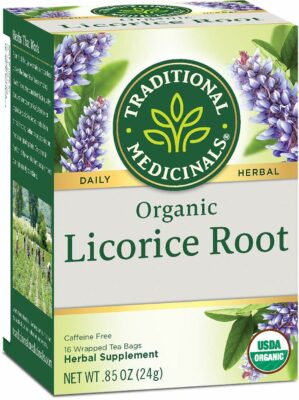 Traditional Medicinals Organic Licorice Root Herbal Tea Pack of 1 16 Tea Bags