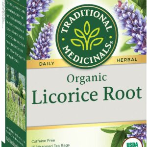 Traditional Medicinals Organic Licorice Root Herbal Tea Pack of 1 16 Tea Bags