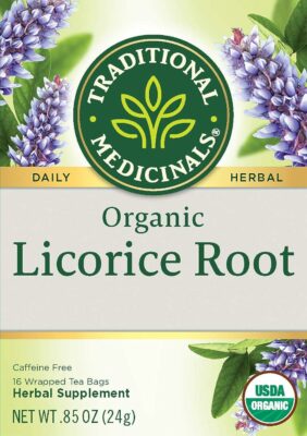 Traditional Medicinals Organic Licorice Root Herbal Tea Pack of 1 16 Tea Bags