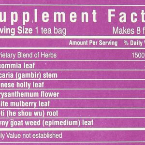 Triple Leaf Tea Bags for Blood Pressure 20 Teabags