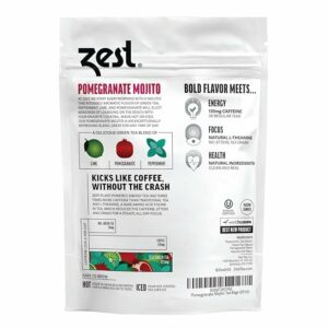 Zest Energy Green Tea High Caffeine Peppermint 20 Tea Bags