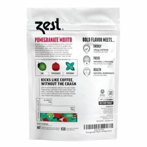 Zest Energy Green Tea High Caffeine Peppermint 20 Tea Bags