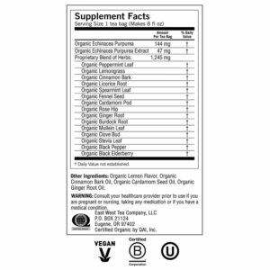 Yogi Echinacea Immune Support Organic Tea Caffeine Free 16 Tea Bags