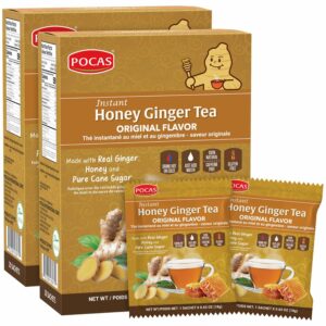 Pocas Honey Ginger Instant Tea Powder 2 Pack