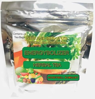 Energybolizer Herbal Tea 24 Teabags Natural Energy Booster for Women and Men