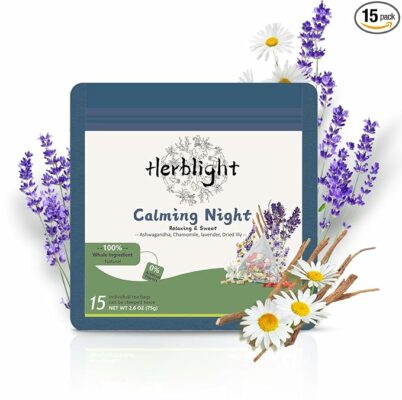 HerbLight 15 Night Calming Time Tea Bags