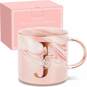 Personalized Gifts for Women Coffee Mug Initial Customized Gift