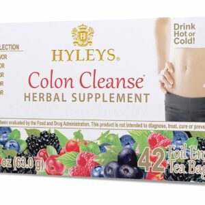 Hyleys Colon Cleanse Tea Assorted Flavors 42 Tea Bags