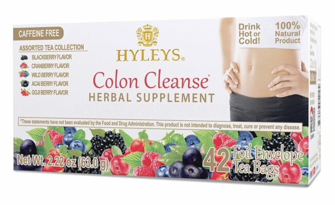Hyleys Colon Cleanse Tea Assorted Flavors 42 Tea Bags