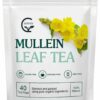Mullein Leaf Tea Bags Lungs Cleanse and Respiratory Support Herbal Teas 40 Tea Bags