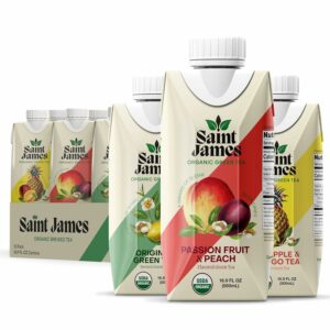 Saint James Iced Tea Organic Green Tea 12 Pack