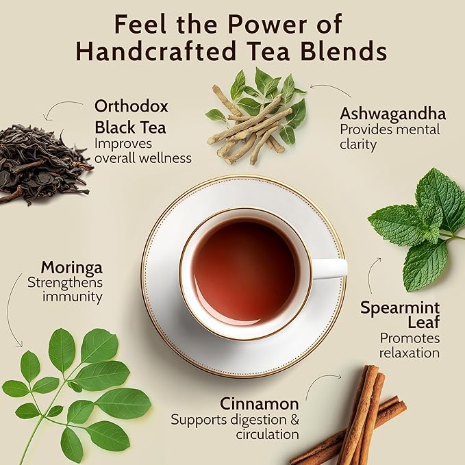 Blooms & Leopard Premium Black Tea Bags 20 Tea Bags