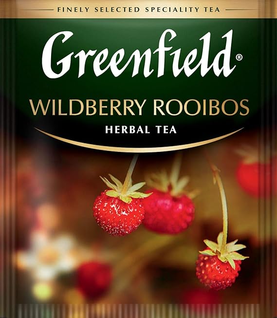 Greenfield Wildberry Rooibos Herbal Tea Fruit & Herbal Collection 25 Teabags