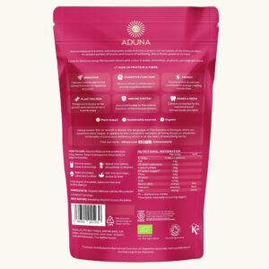 Aduna Organic Hibiscus Powder 100% Hibiscus Flower for Skin Gut and Heart Health 275g