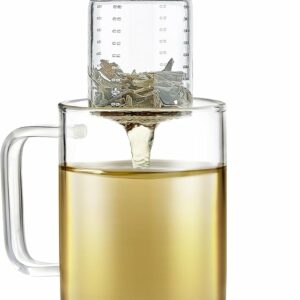 Teabloom Elegant Non-Toxic Loose Tea Glass Infuser