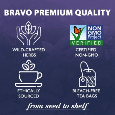 Bravo Tea Sugar Level Caffeine Free 20 Tea Bags