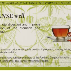 Salem Botanicals Cleanse Well Tea Supports Digestion Bloating Relief & Detoxification 20 Tea Bags
