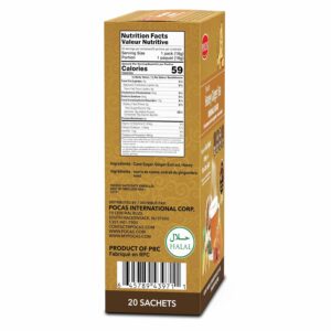 Pocas Honey Ginger Instant Tea Powder 2 Pack
