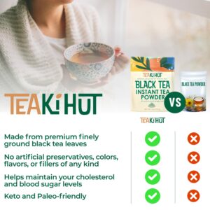 TEAki Hut Instant Black Tea Powder 113 Servings
