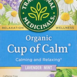 Traditional Medicinals Organic Cup of Calm Herbal Tea 16 Tea Bags