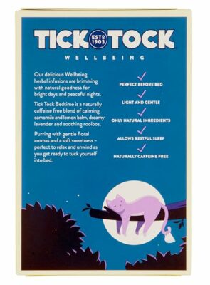 TICK TOCK TEAS Bedtime Herbal Tea Blend 20 Tea Bags