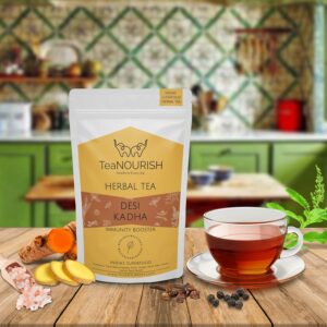 TeaNOURISH Desi Kadha Immunity Booster Herbal Tea 100% NATURAL 3.53oz 100g