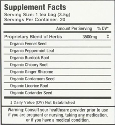 Mate Factor Functional Herbal Blends Digestive Tea with Prebiotics 20 Bag