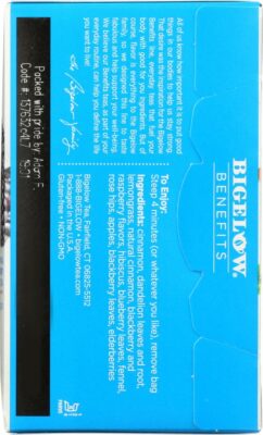 Bigelow Benefits Herbal Tea Pack of 2 18 Teabags