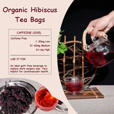 ZenVitality Premium Hibiscus Tea Organic 100 tea bags
