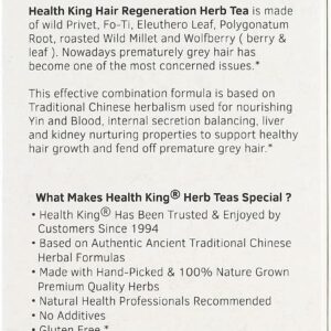 Health King Hair Regeneration Herb Tea 20 Teabags