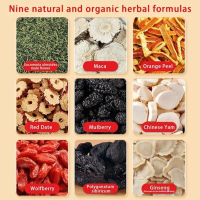 Ginseng and Wolfberry Tea Energizing Herbal Blend with Ginseng & Goji Berries