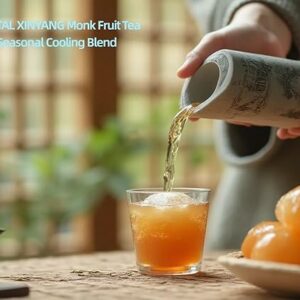 ORIENTAL XINYANG Chinese Black Herbal Tea Cooling Refreshment 30 Bags