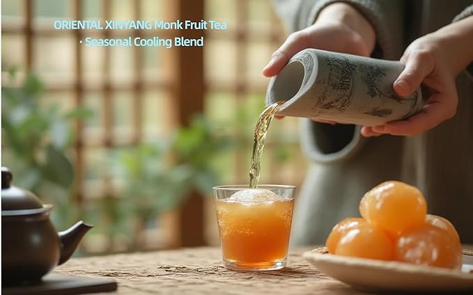 ORIENTAL XINYANG Chinese Black Herbal Tea Cooling Refreshment 30 Bags