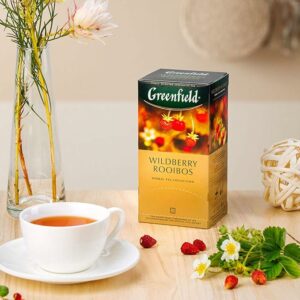 Greenfield Wildberry Rooibos Herbal Tea Fruit & Herbal Collection 25 Teabags