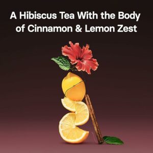 OSULLOC Sweet Hibiscus Lemon & Cinnamon flavor Decaffeinated Herbal tea 20 Teabags