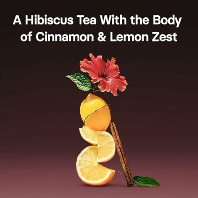 OSULLOC Sweet Hibiscus Lemon & Cinnamon flavor Decaffeinated Herbal tea 20 Teabags