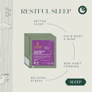 Luxmi Estates Valerian Dream Organic Valerian Root Tea 25 Tea Bags