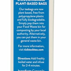TICK TOCK TEAS Bedtime Herbal Tea Blend 20 Tea Bags