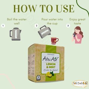 bonballoon Abu Auf Brilliant Lemon & Mint Tea Pure Drink