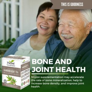 Bamboo Silica Supplements Organic Hair Skin and Nails Vitamins Collagen Tea 24 Bags